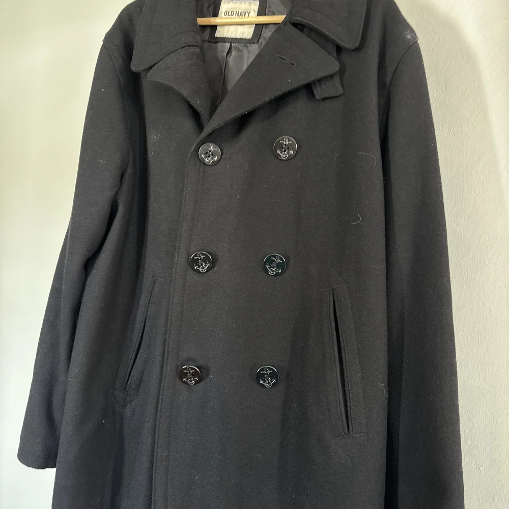 Old Navy Black Pea Coat for Men